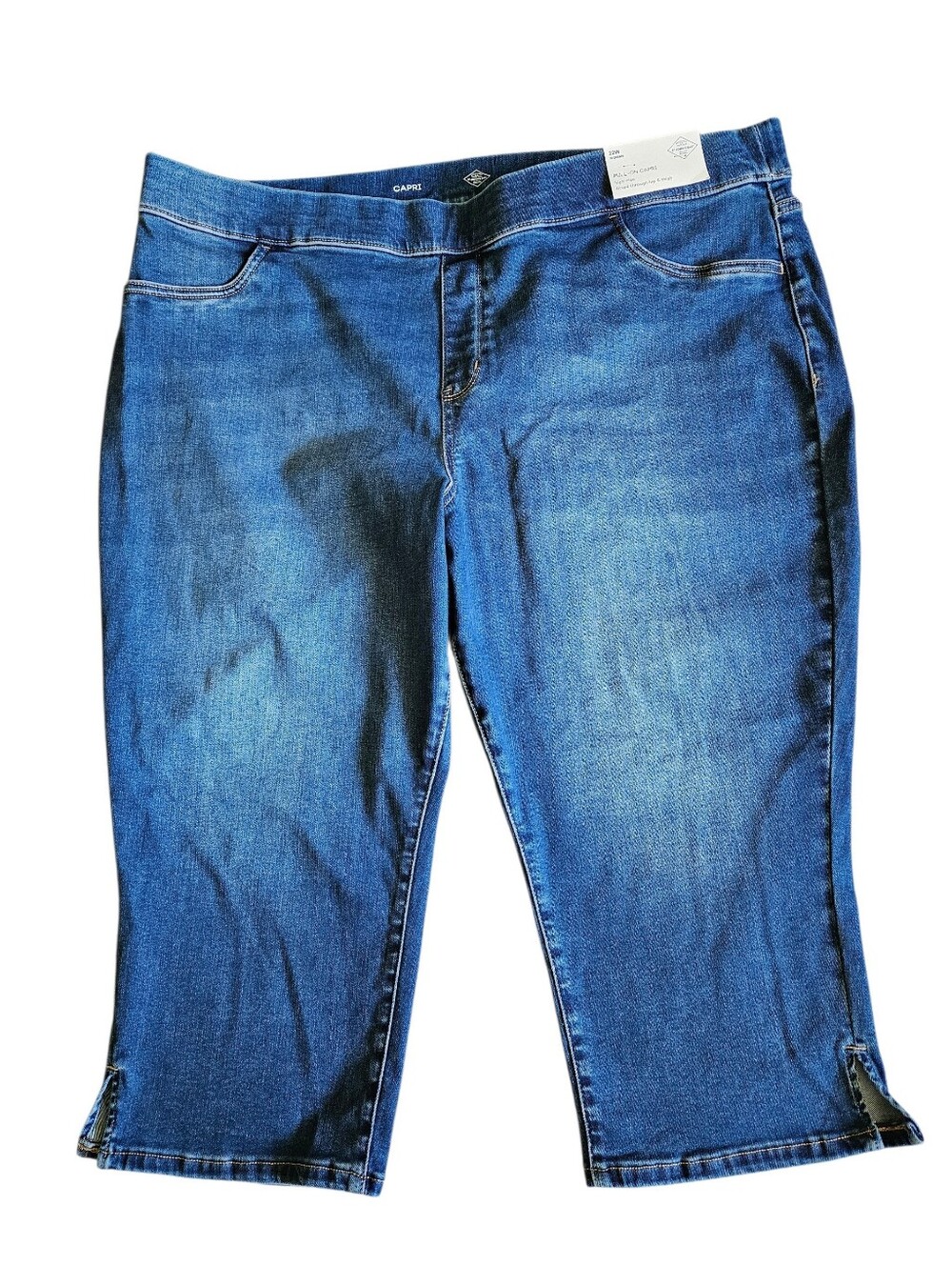 St. John's Bay Pull-On Denim Capris, 22W